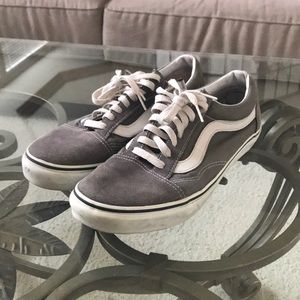 Grey Vans Old Skools Mens Size 10.5